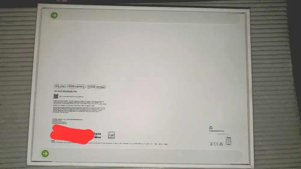 Macbook Pro M4 16/512 Silver New (masih segel)