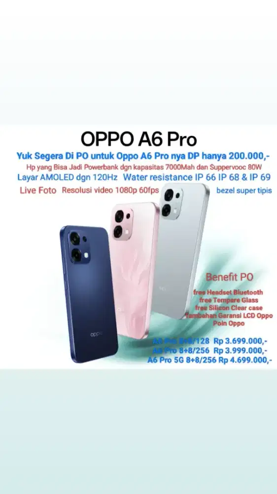 OPPO A6 PRO 8+8/128