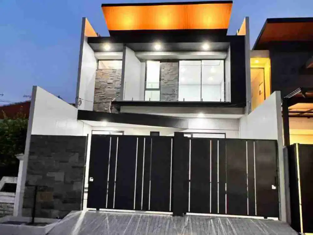 Jual Rumah Baru Manyar Surabaya Row Jalan Lebar 3 Mobil