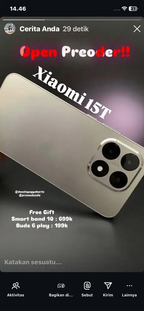 xiaomi 15t 12/512 Bisa PO
