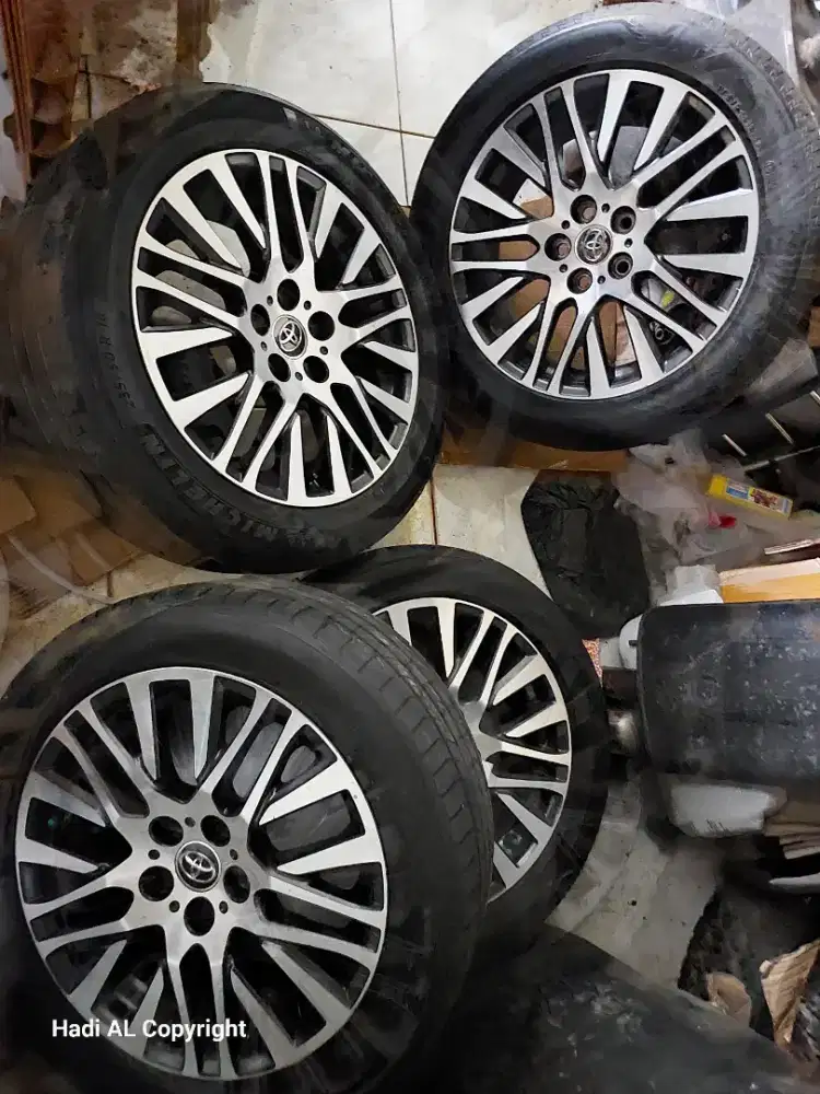 VELG ALPHARD Vellfire type G 2017 full set lengkap ban