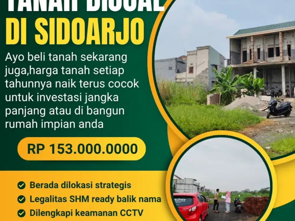 TANAH SIAP BANGUN MEPET SURABAYA SUDAH SHM