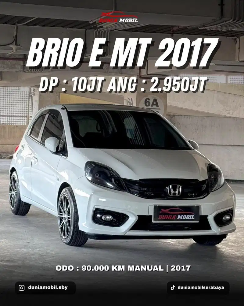 Honda Brio Satya E ManuaL 2017 / 2016 Bisa Tukar Tambah Mobil