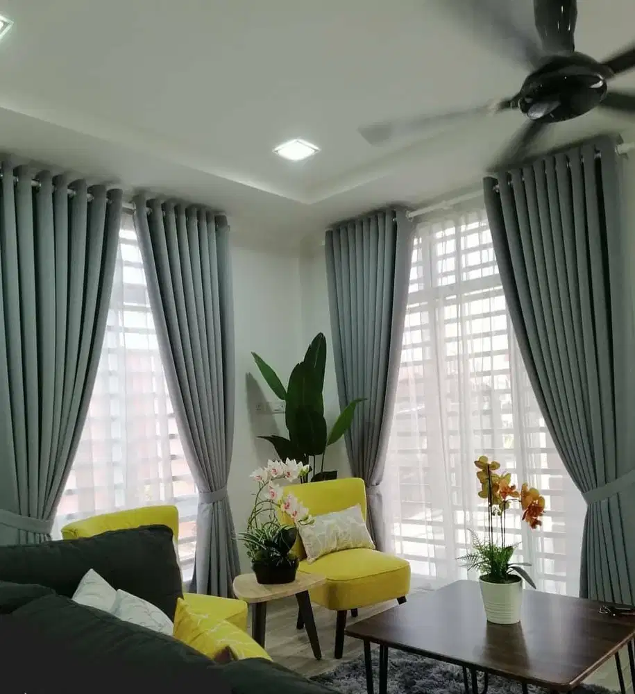 Cod Gorden Blackout Pasang Skat Klinik Hordeng Pintu Gordyn Vitrase