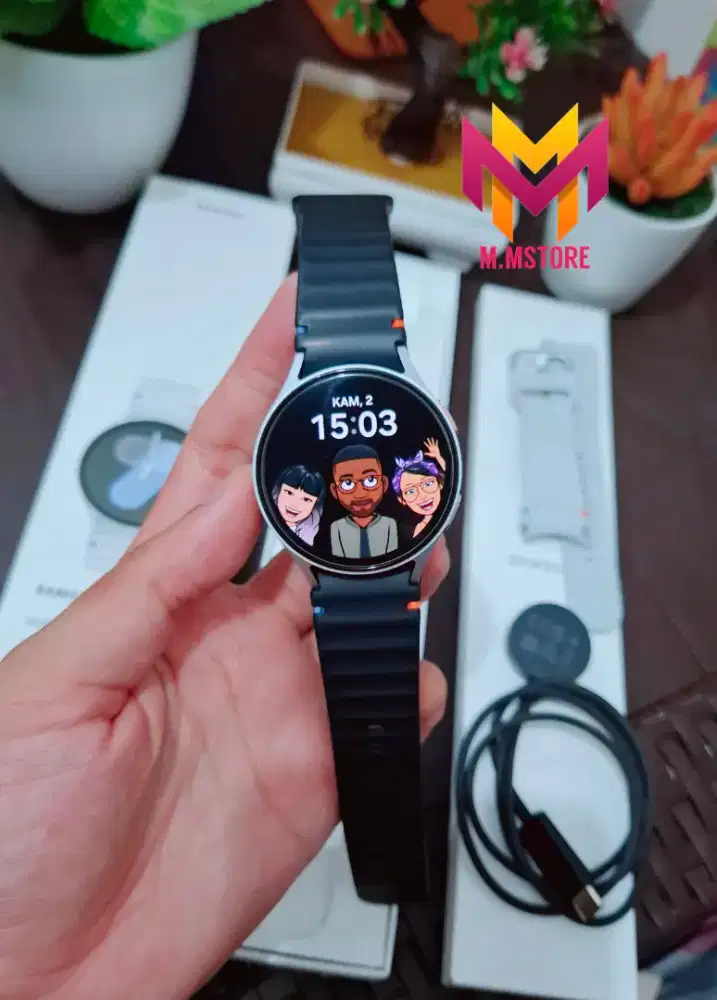 Samsung Galaxy Watch 7 44mm Silver Mulus Fullset sein Smartwatch
