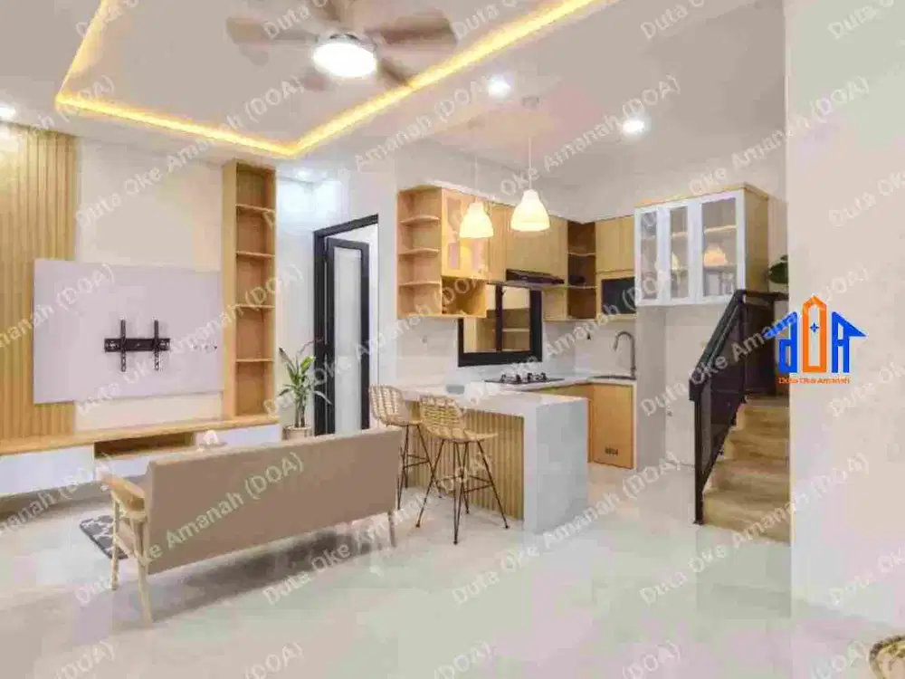 Rumah Furnished Siap Huni DP 0 Dekat Gerbang Tol