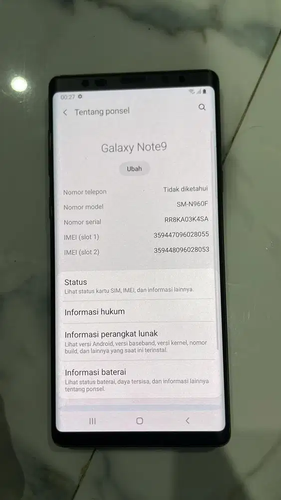 Samsung note 9 6/128