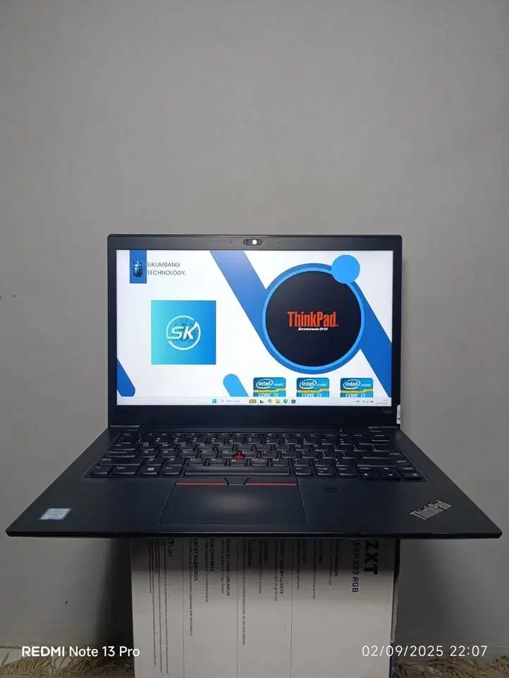 Lenovo ThinkPad T480s | Core i5 Gen 8 | 8GB RAM | 256GB SSD | Tipis