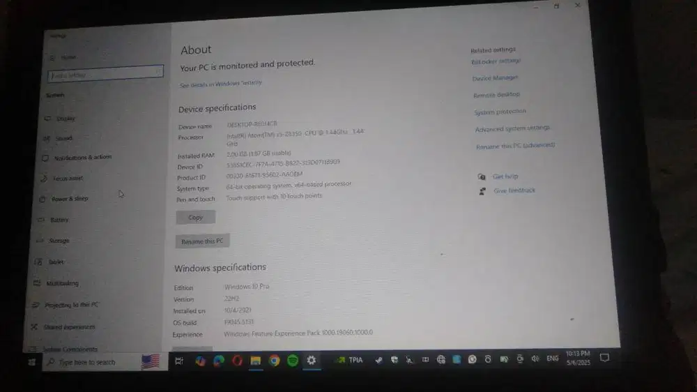 Notebook lenovo mixx 320