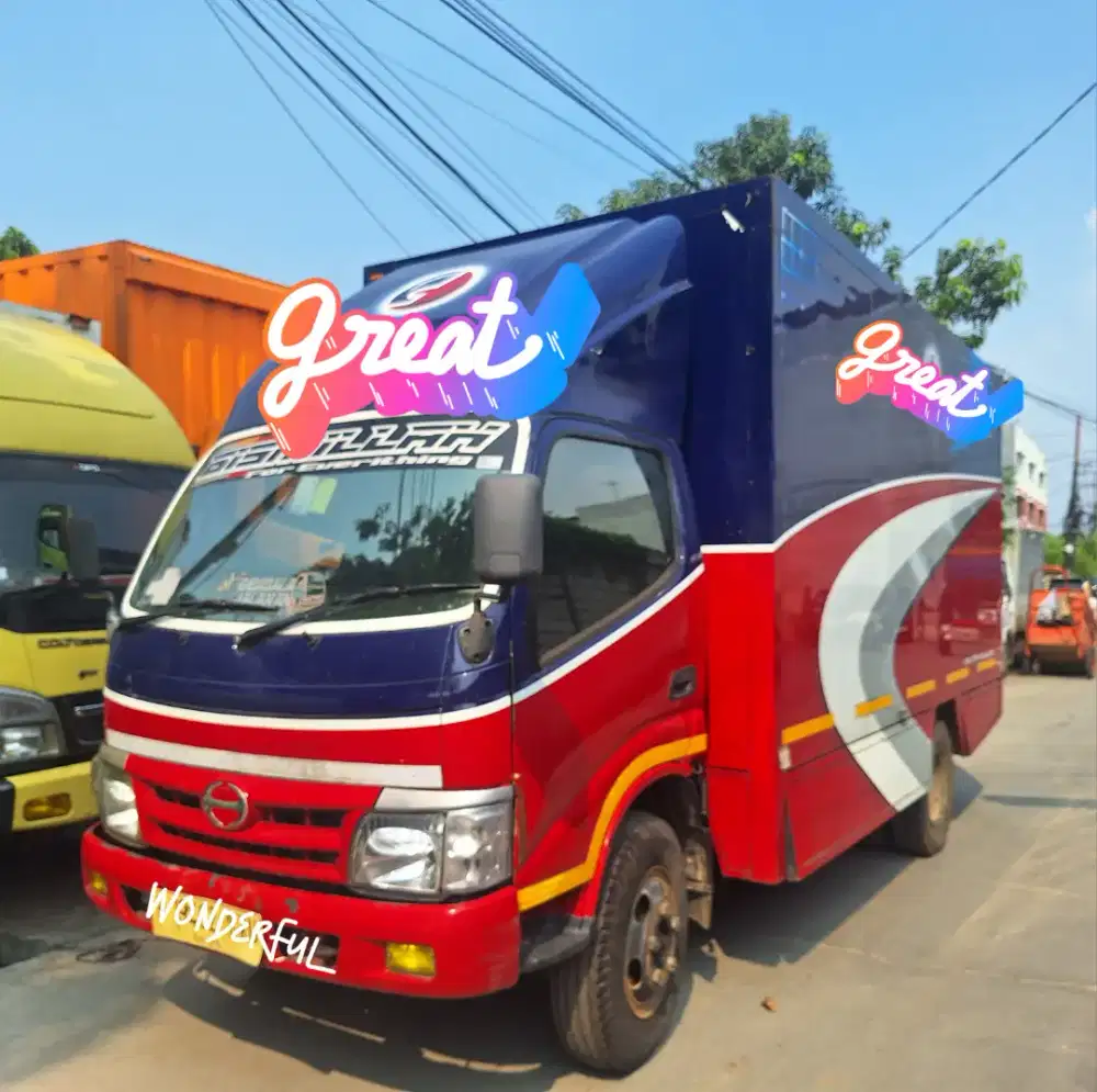 Hino Dutro 130MD 6ban Box 4.5m Ors Euro2 Turbo Bio Solar  Colt Diesel