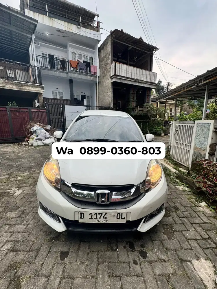 HONDA MOBILIO MATIC PUTIH 2014 – COCOK KELUARGA, PLAT PANJANG, BANDUNG