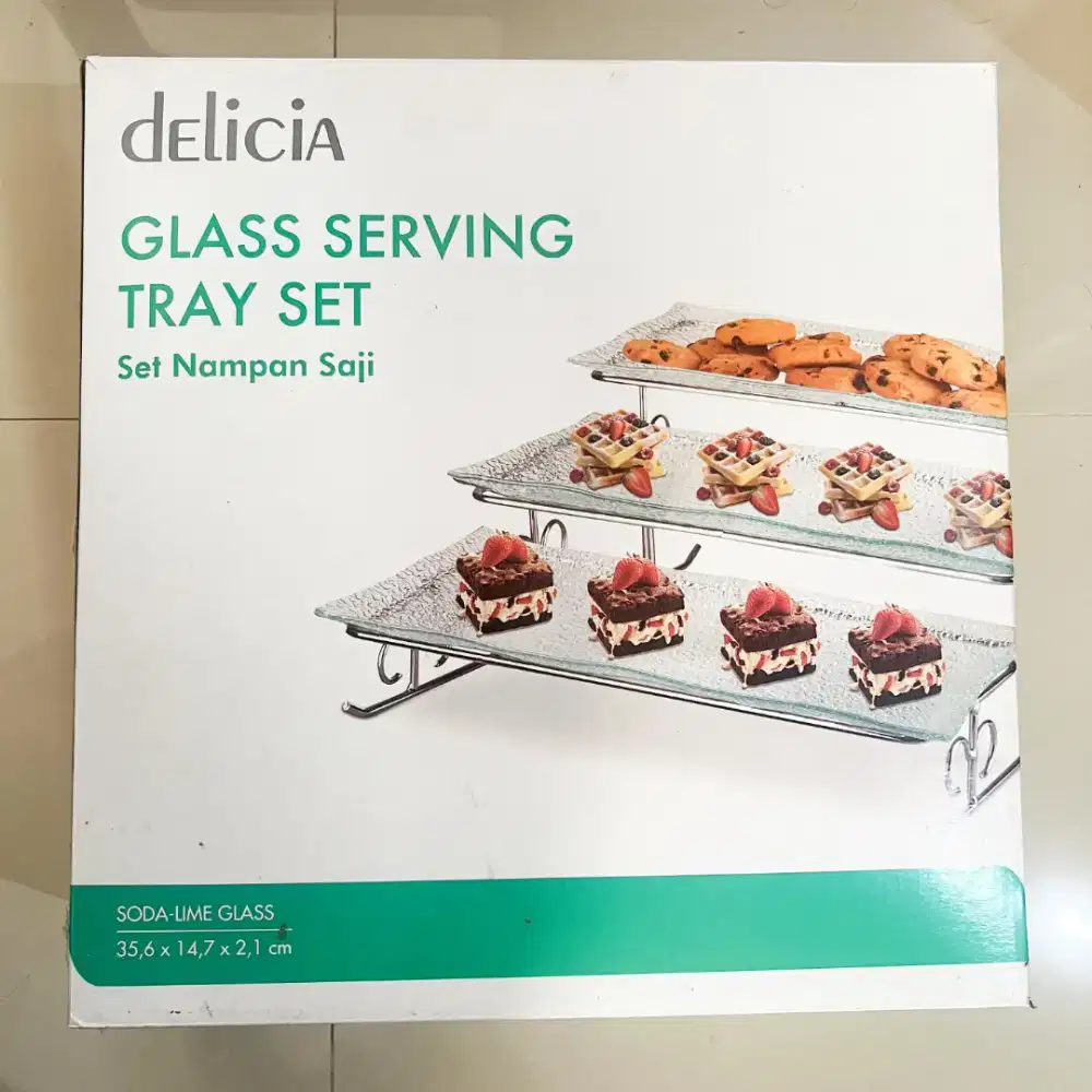 Tray set tempat susun makanan