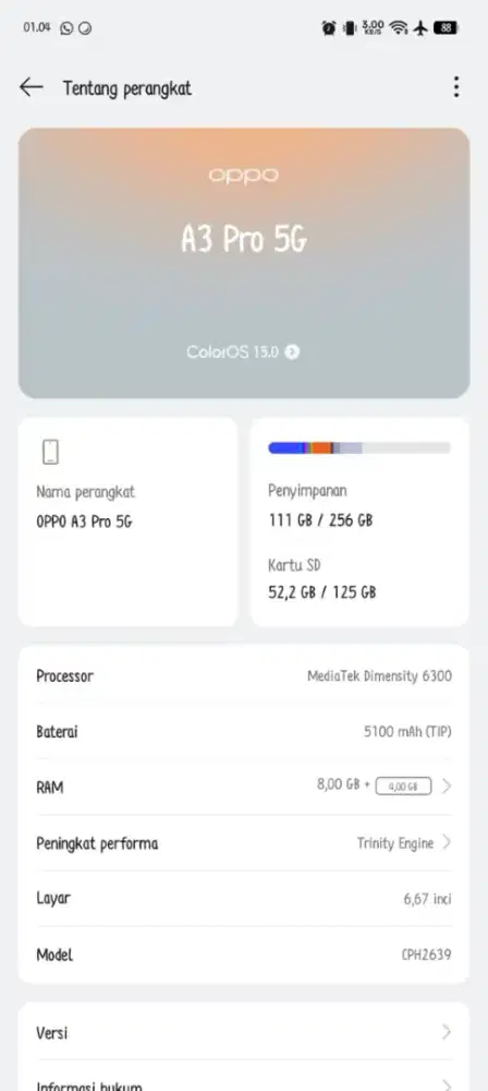 Oppo A3 Pro 5G ORIGINAL