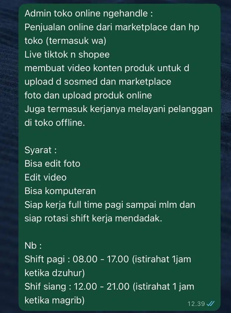 Admin online untuk toko arab dan parfume