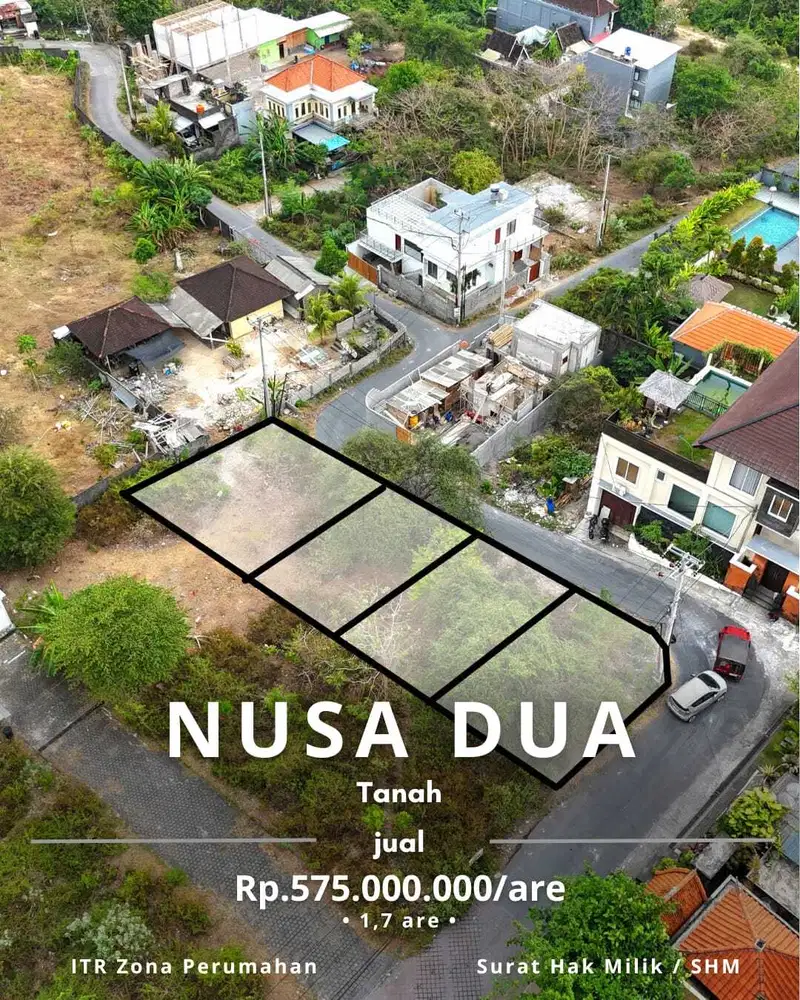 Tanah Luasan Kecil Nusa Dua dekat Poltekpar Bali