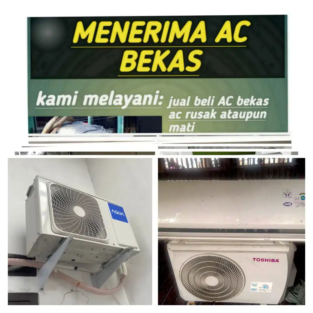Terima ac bekas rusak
