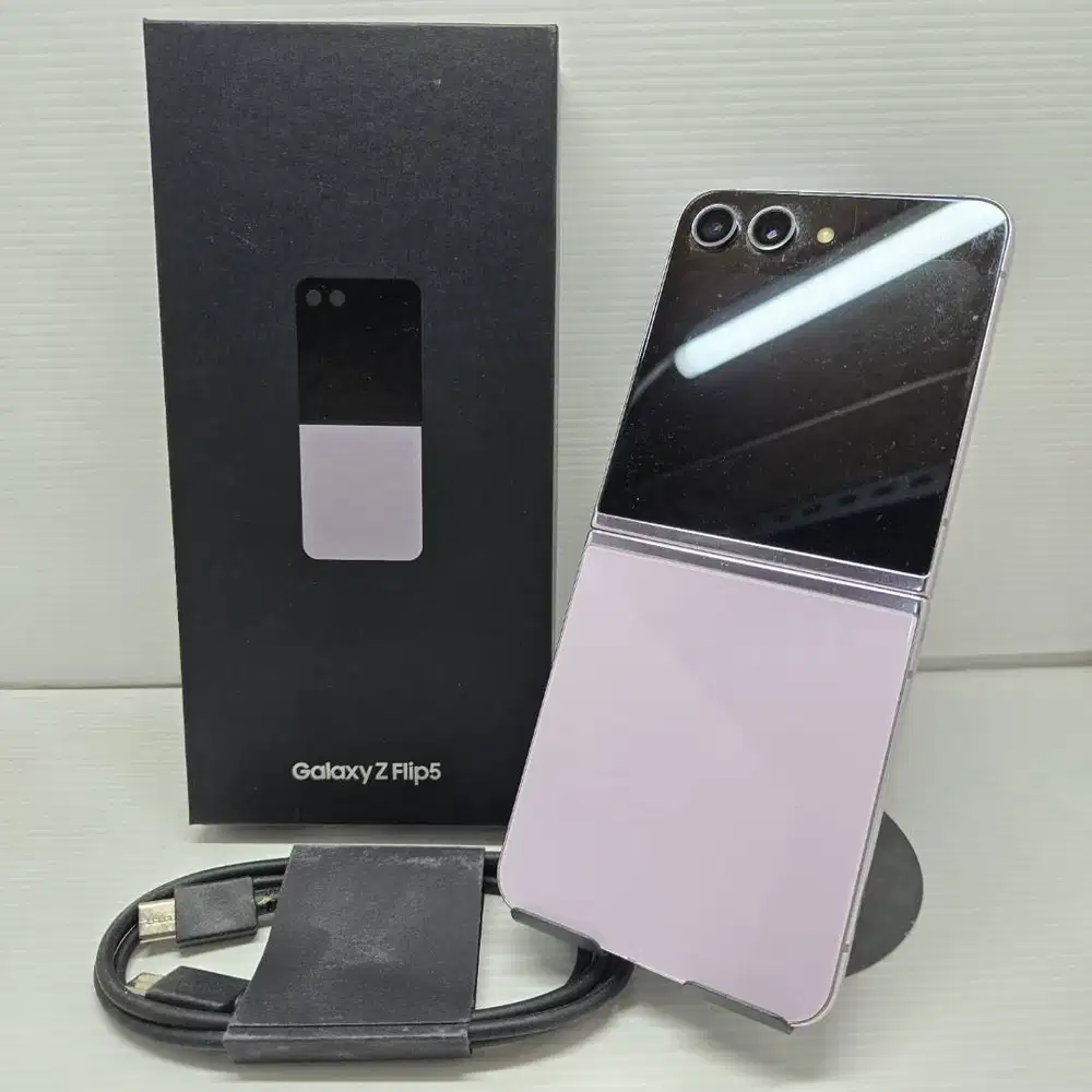 SAMSUNG GALAXY Z FLIP 5 8/256 WARNA FAVORIT LAVENDER  FULLSET SEIN