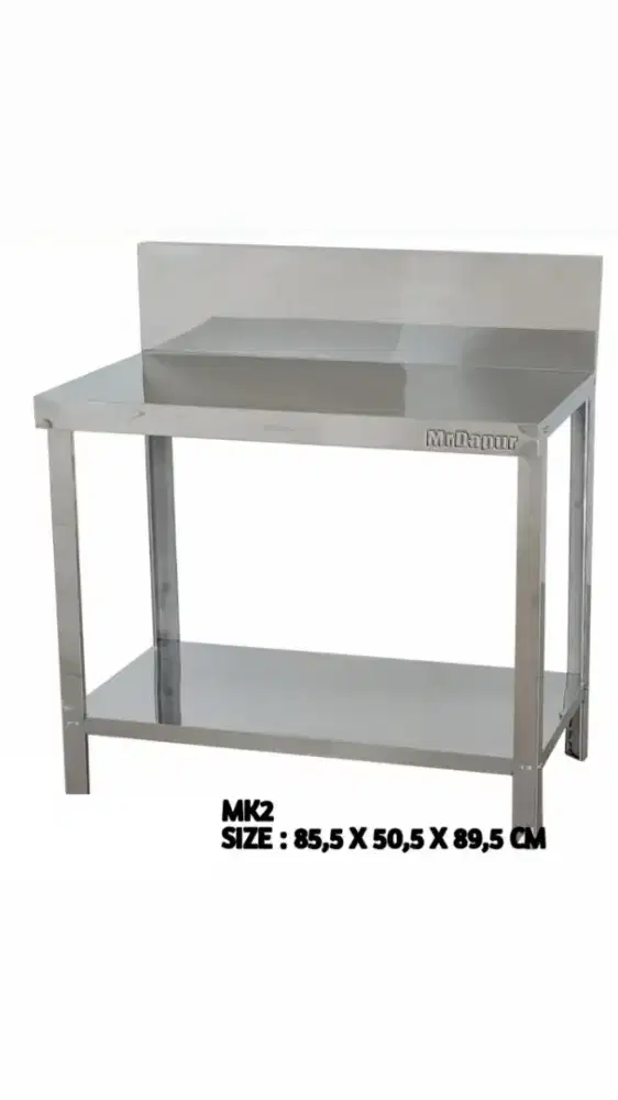 Meja dapur stainless