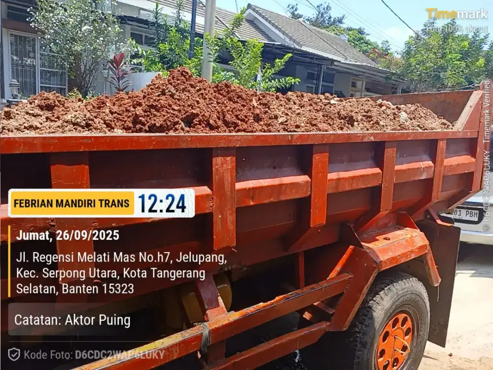 Jasa buang puing dan tanah