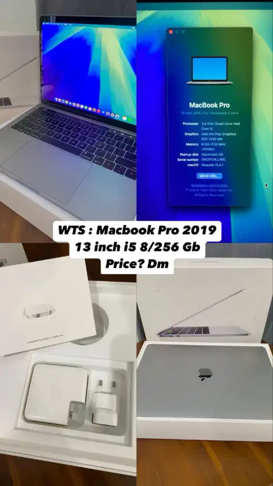 Macbook Pro 2019 13 inch i5 8/256 Gb