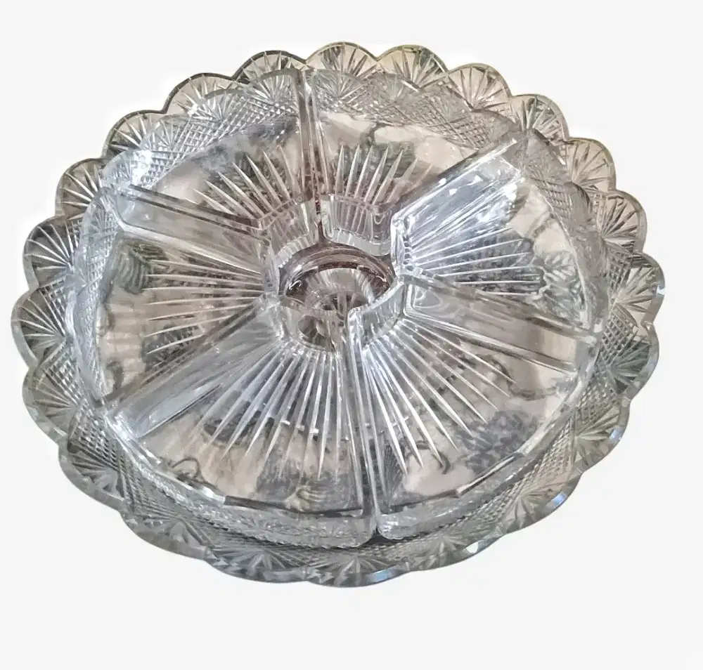 Vintage crystal wadah saji aneka kue/permen