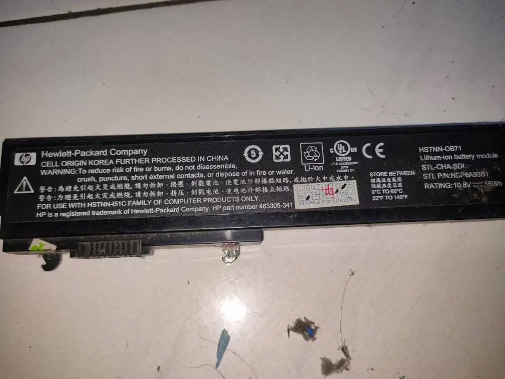 Baterai HP HSTNN-OB71 , kalau mau tes bawa laptopnya