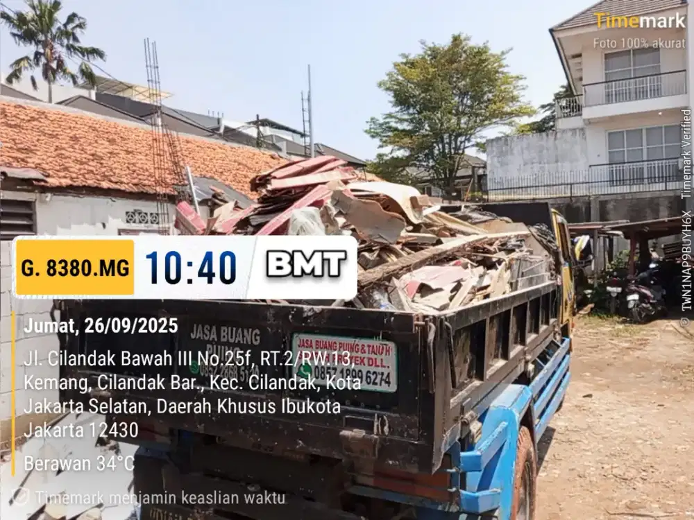 Jasa angkutan buang puing proyek