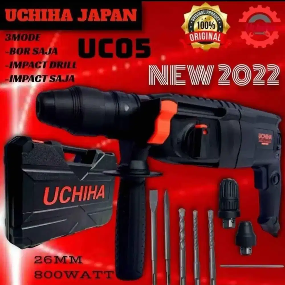 #Mesin Bor Hammer Drill Rotary 3fungsi 26mm BobokBeton tembok besikayu
