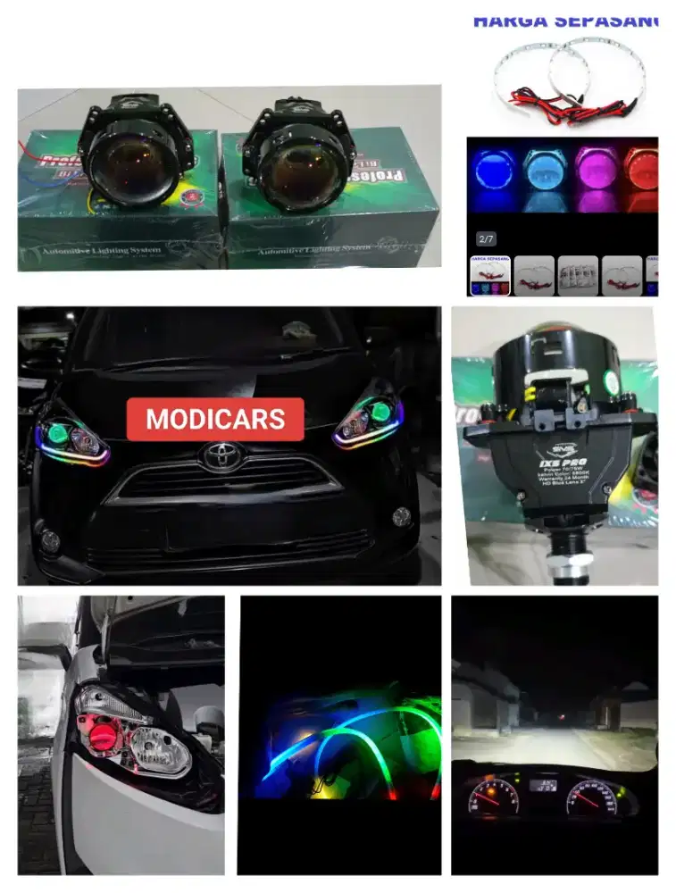 pasang biled headlamp Toyota sienta SM pasang dtmpt anda berada