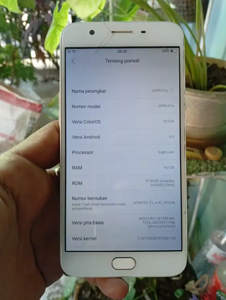 Sale Oppo F1s ram 4/64 hp,kabel cas mnus retak halus sidik jari aman