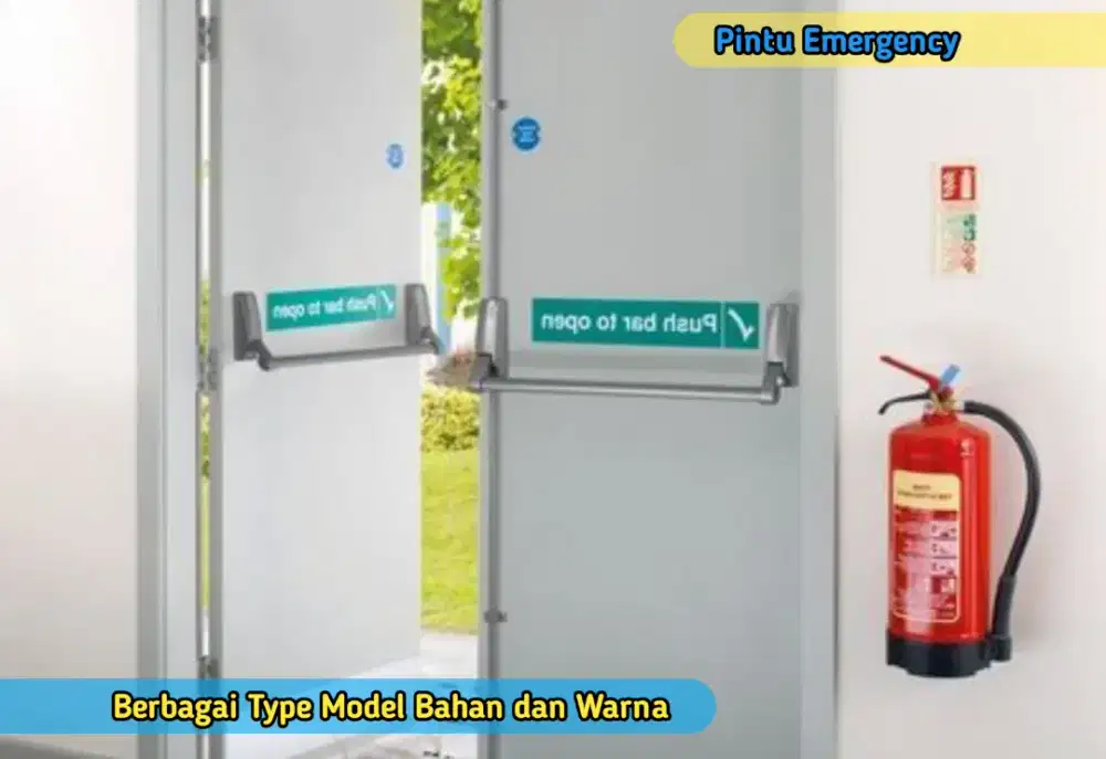 Pintu Emergency Gedung Departemen Universitas Rumah Sakit Apartemen