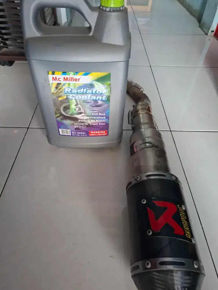 Knalpot racing & air radiator