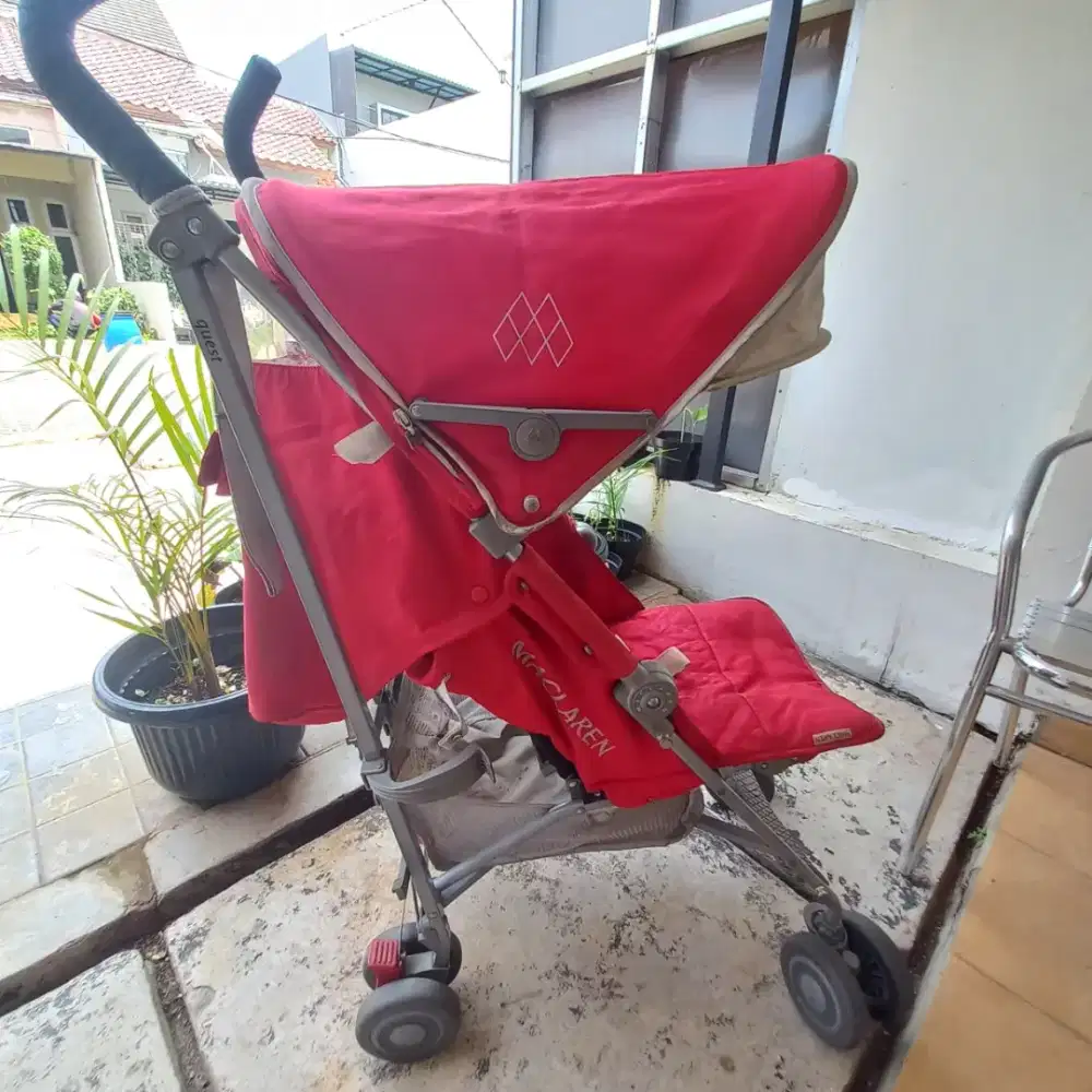 Stroller Mclaren merah abu