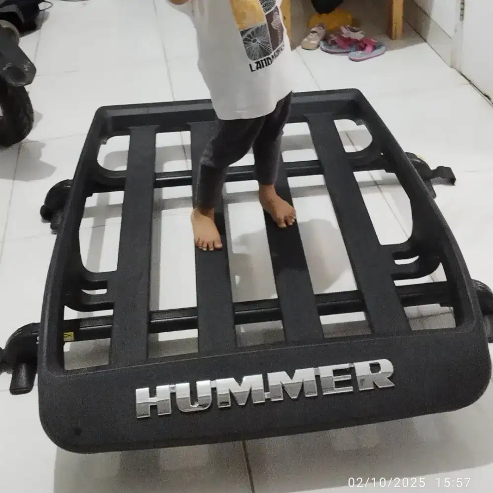 Crossbar otorack 1 set dengan roof rack Hummer  khusus mobil kecil