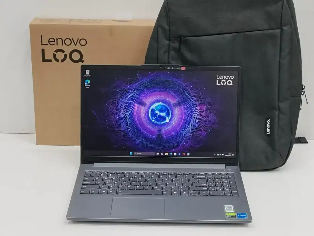 gaming fullset! LOQ rtx 3050 i5 gen 12 likenew garansi on panjang