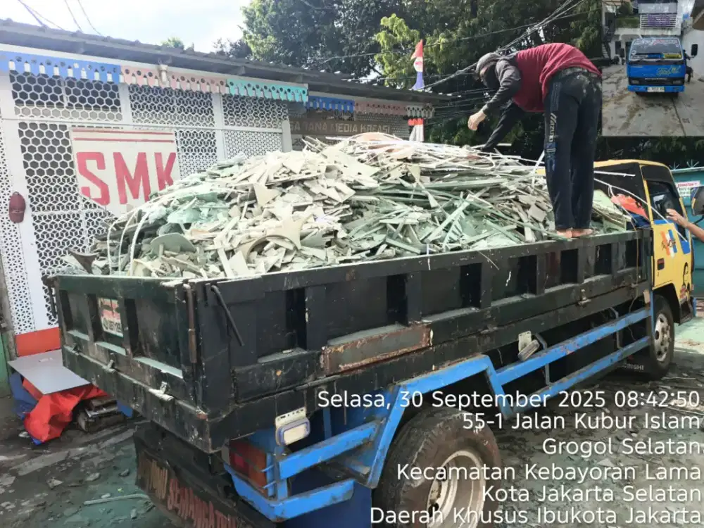Jasa buang puing dan tanah