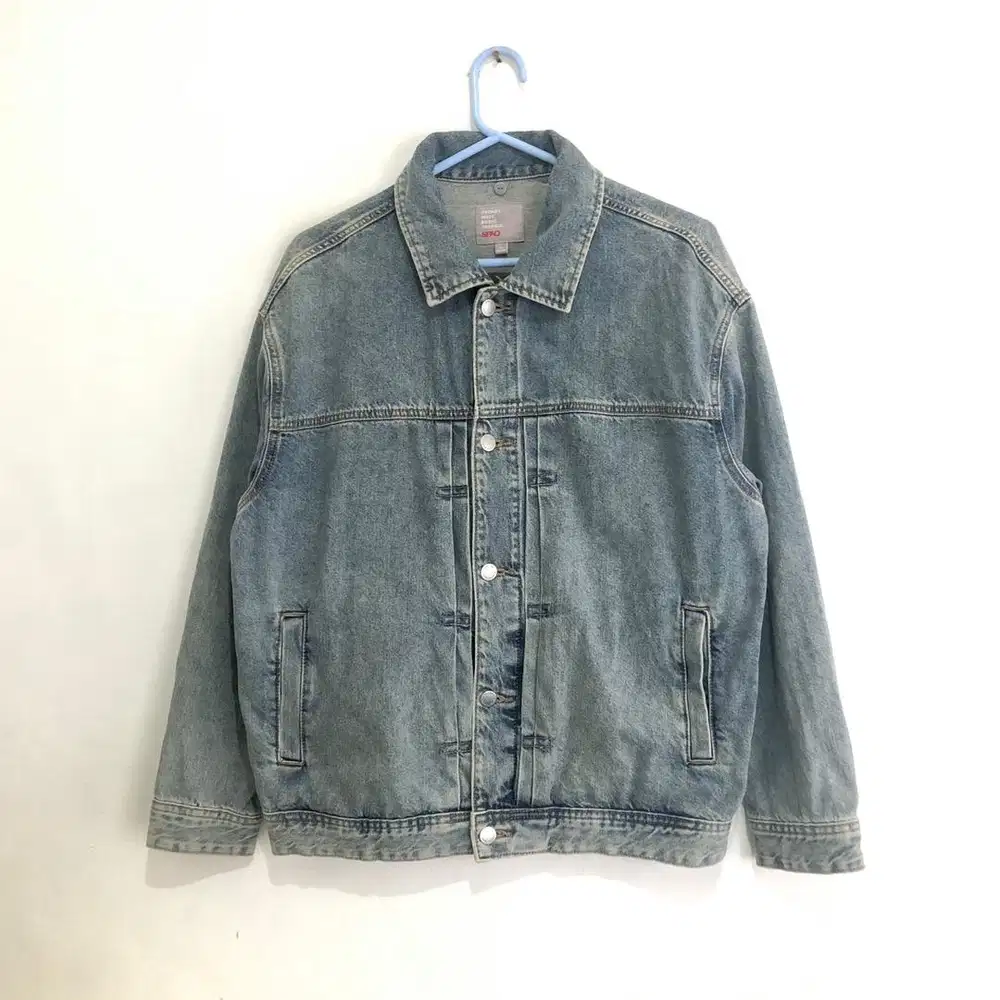 Spao denim jacket light indigo washed zara levis uniqlo