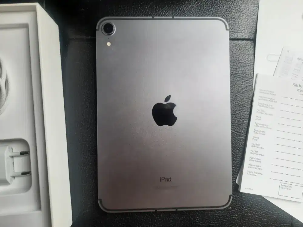 Ipad mini 6 IBOX Cellular lengkap mulus terawat bs tt iphone 13 15 pro