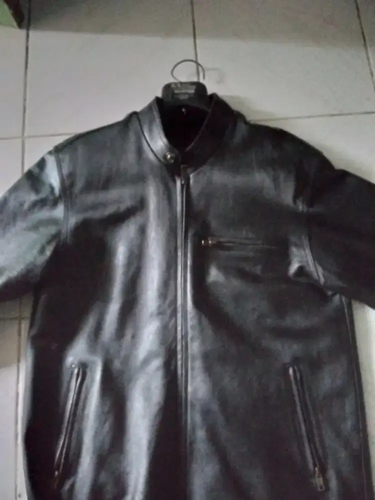 Jaket kulit asli