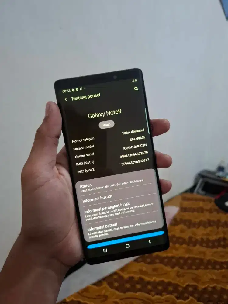 Samsung note 9 ram 6/128