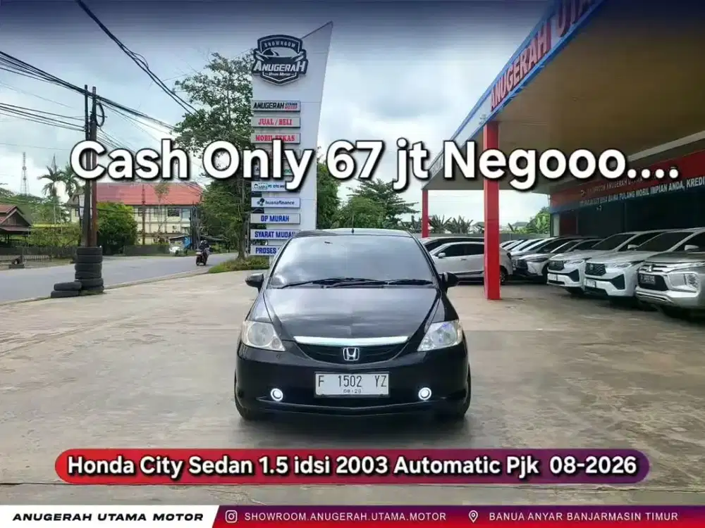 67jt Cash Only Honda City Sedan 1.5 i-dsi AT 2003 Pjk 08-2026