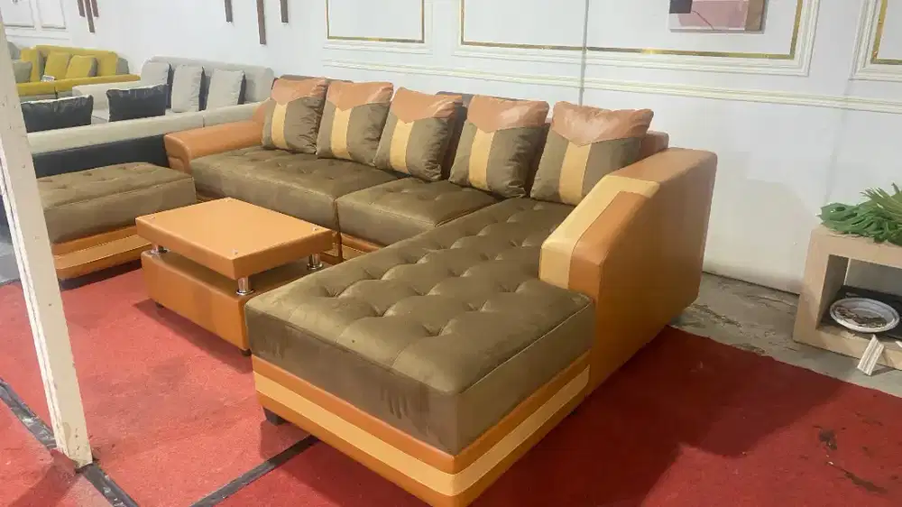 Sofa L jumbo murah