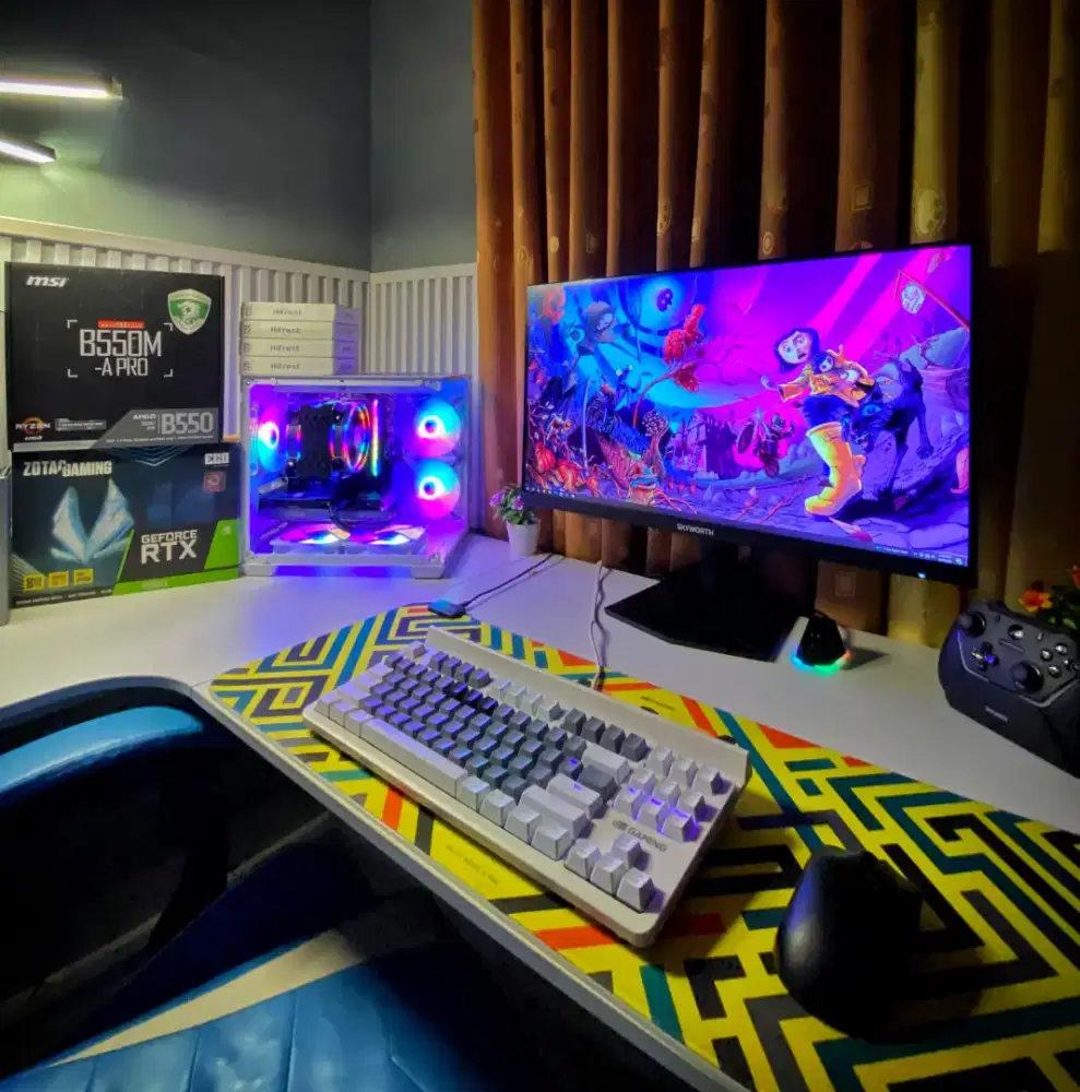 pc gaming murah ryzen 5600x / ram 32gb / rtx 3050 8gb / nvme + bonus