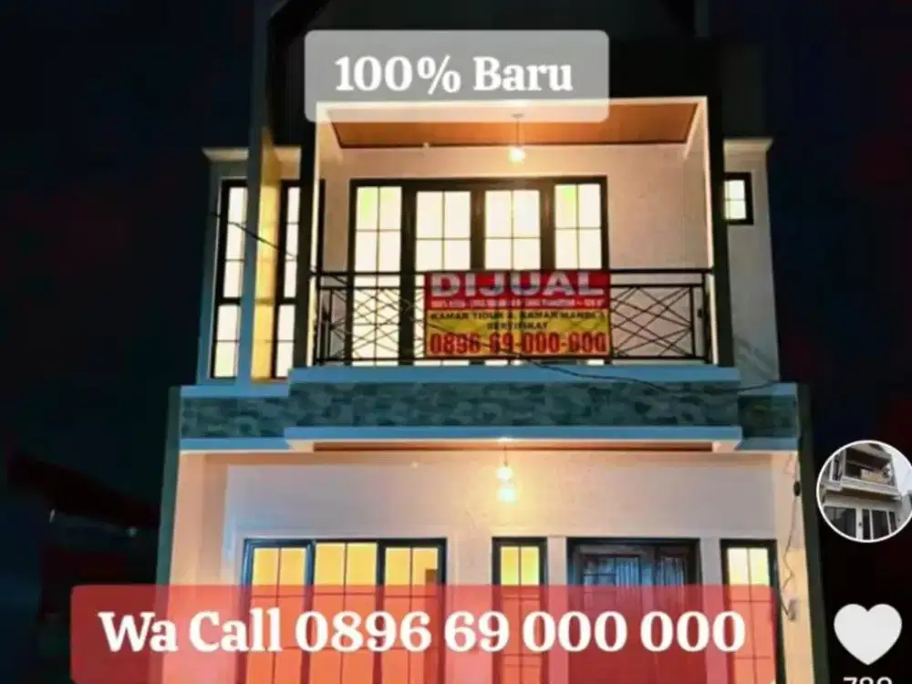 Rumah Baru 100% 4 Kmr Sentul City Bogor - Murah hanya 1,175 M - Griya Alam Sentul Bogor
