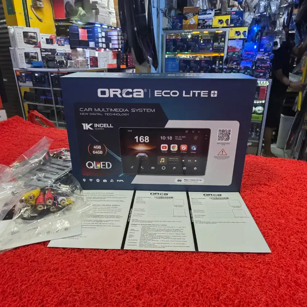 Head Unit Android ORCA ECO LITE+ Series ADR-9988 4GB+64GB QLED 9 in