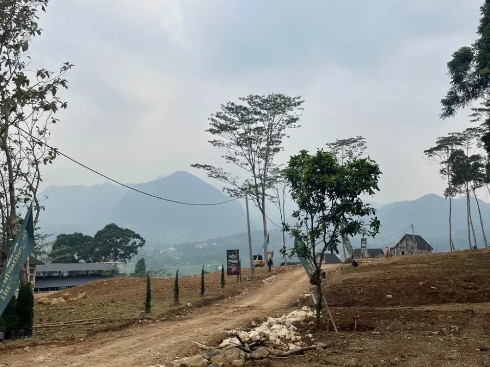 Dijual Tanah Kavling Villa Sejuk & View Gunung SHM Puncak 2 Bogor