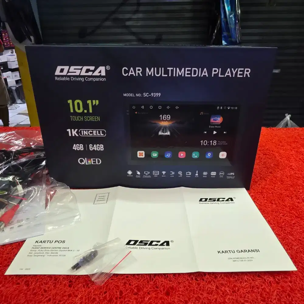 Head Unit Android OSCA Ultimate Series SC-9399 4GB+64GB QLED 10 in