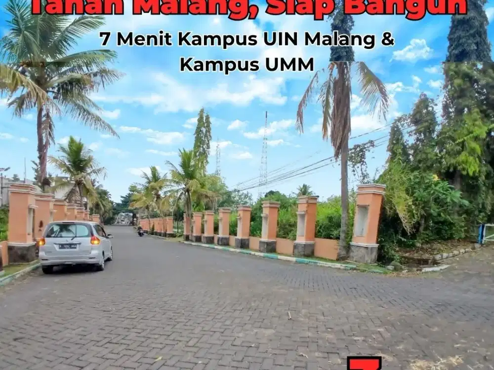 Tanah Strategis 200m² di Perumahan Elite, Dekat UIN & UMM, Ideal untuk Hunian Mewah/Kost.