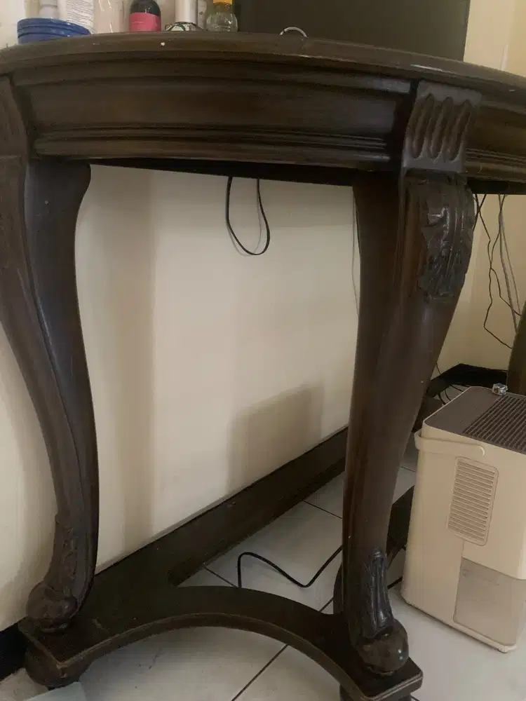 Dijual Meja TV / Meja Rias bahan jati+kaca