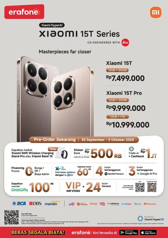 Pre-Order Xiaomi 15T Series cicilan/Cash/Tt bisa